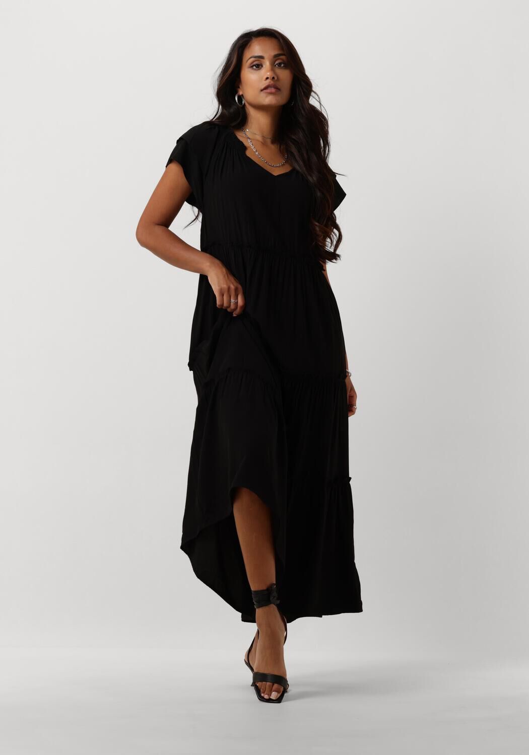 Co'Couture Maxi Jurk Dames New Sunrise Dress, Maat: S, Kleur: Zwart