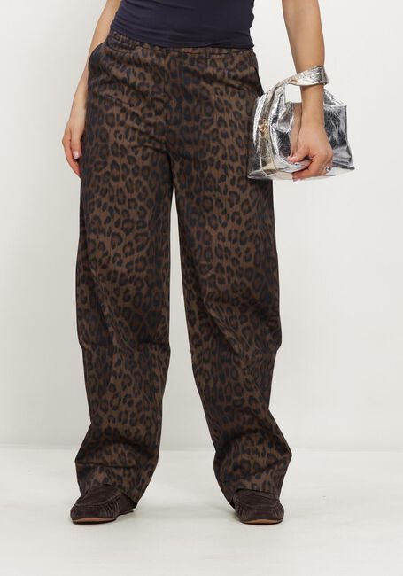 Zwarte ALIX THE LABEL Barrel jeans LADIES WOVEN ANIMAL BARREL PANTS - large
