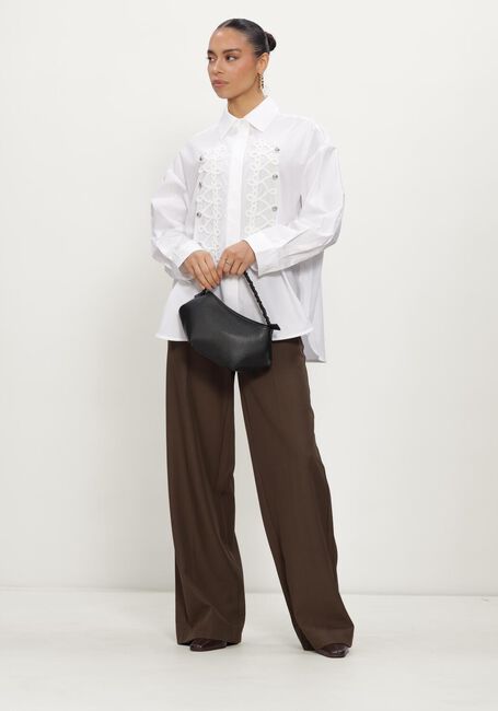 Bruine CO'COUTURE Wijde broek LUNACC WIDE PANT - large