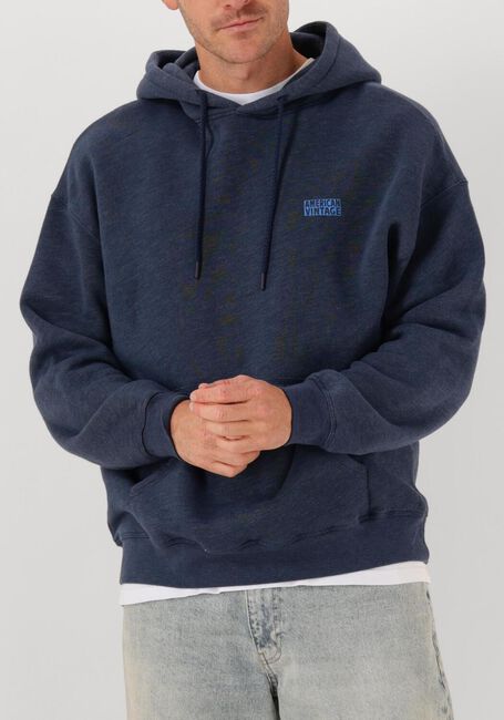 Donkerblauwe AMERICAN VINTAGE Sweater DOVEN HOODIE - large