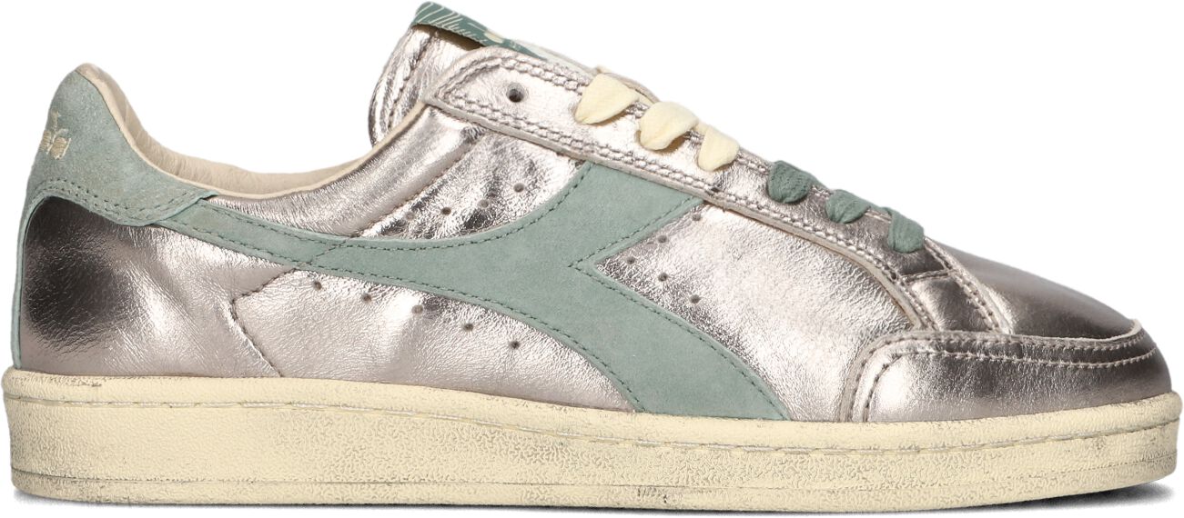 Diadora Heritage Lage Sneakers Dames Prestige Metal Used, Maat: 40, Materiaal: Leer, Kleur: Zilver afbeelding