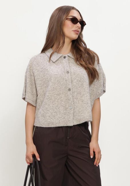 Grijze RUBY TUESDAY Truien/vesten VOISE KNITTED COLLAR CAPE TOP - large