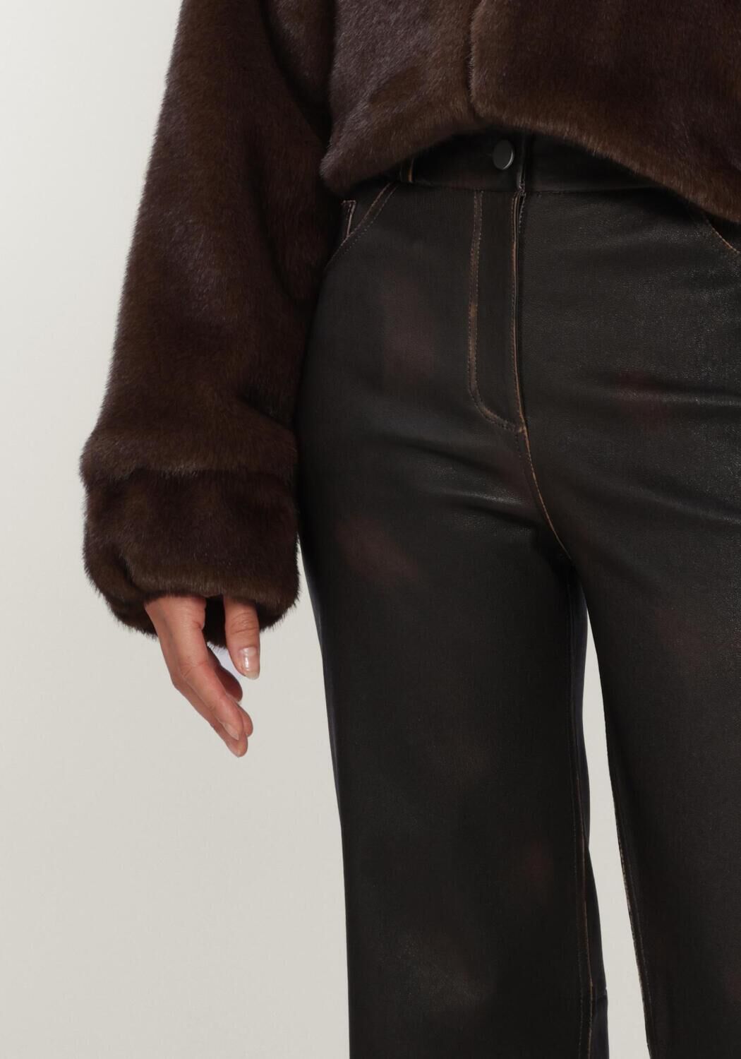 Bruine STUDIO AR Pantalon RENITA VINTAGE STRETCH PLONGE - large