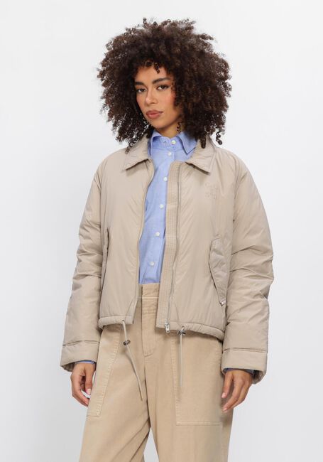 Beige CLOSED Gewatteerde jas SPORTIVE BLOUSON - large