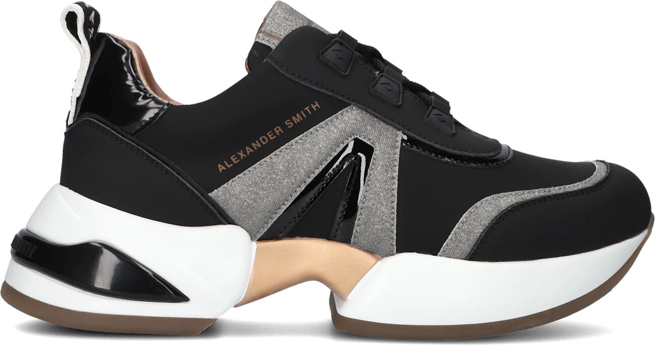 Alexander Smith Lage Sneakers Dames Marble, Maat: 41, Materiaal: Leer, Kleur: Zwart