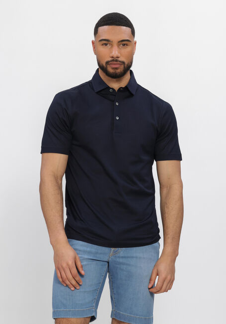 Donkerblauwe GRAN SASSO Polo POLO S/SLV - large