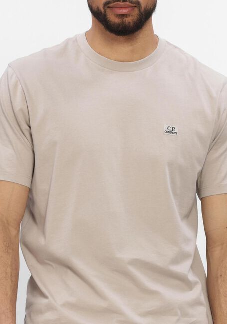 Grijze CP COMPANY T-shirt 30/1 JERSEY SHORT SLEEVE LOGO PATCH T-SHIRT - large