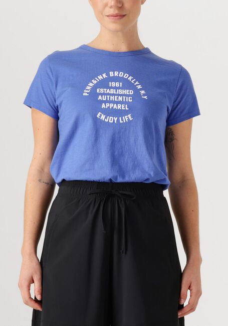Blauwe PENN & INK T-shirt T-SHIRT PRINT - large