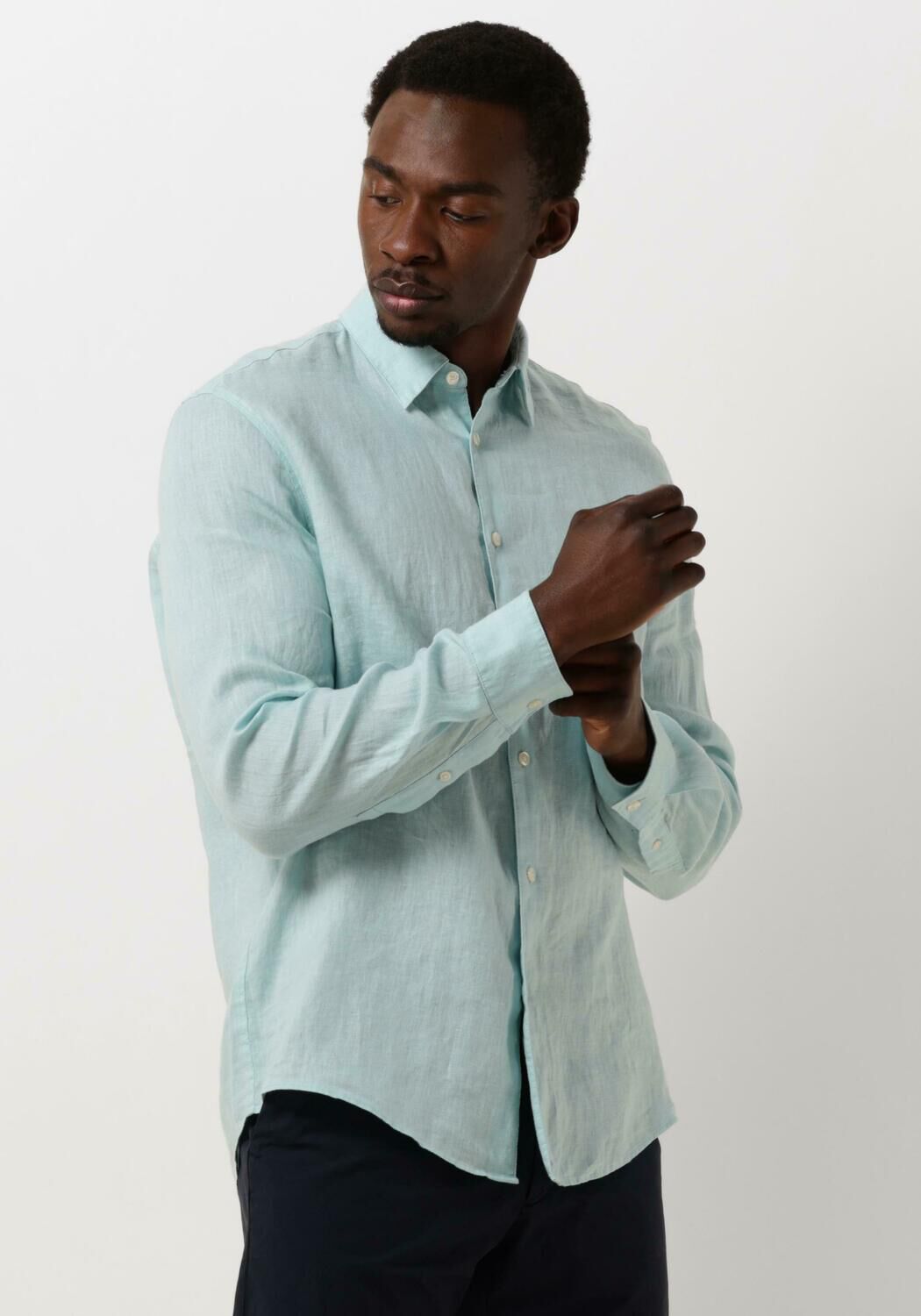 Drykorn Casual Overhemd Heren Ramis 126106, Maat: L, Kleur: Blauw