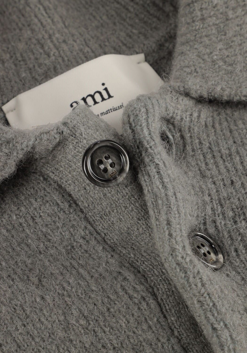 Grijze AMI PARIS Trui UPL408 NUAGE - large