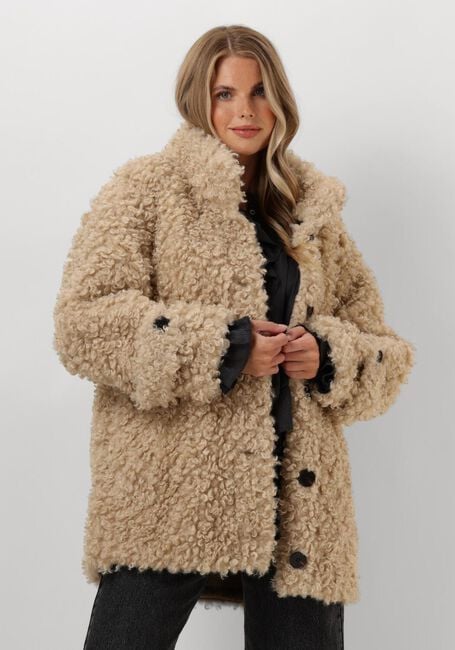 Beige CO'COUTURE Teddy jas TEDDY MIX JACKET - large