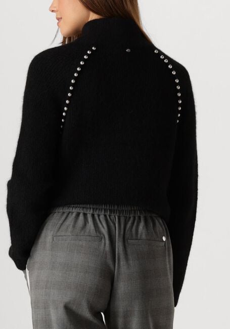Zwarte MOS MOSH Trui ZORA BEAD HIGHNECK KNIT - large