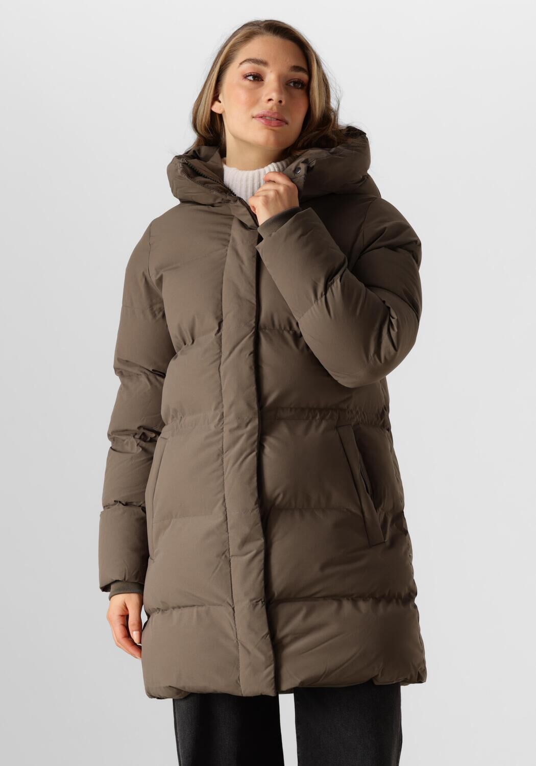 Elvine Gewatteerde Jas Dames Vesper, Maat: L, Kleur: Groen