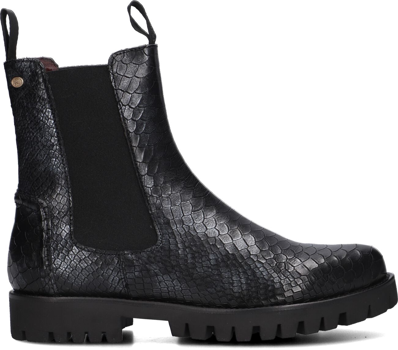 Fred de la Bretoniere Chelsea Boots Dames Minou Chelsea, Maat: 37, Materiaal: Leer, Kleur: Zwart