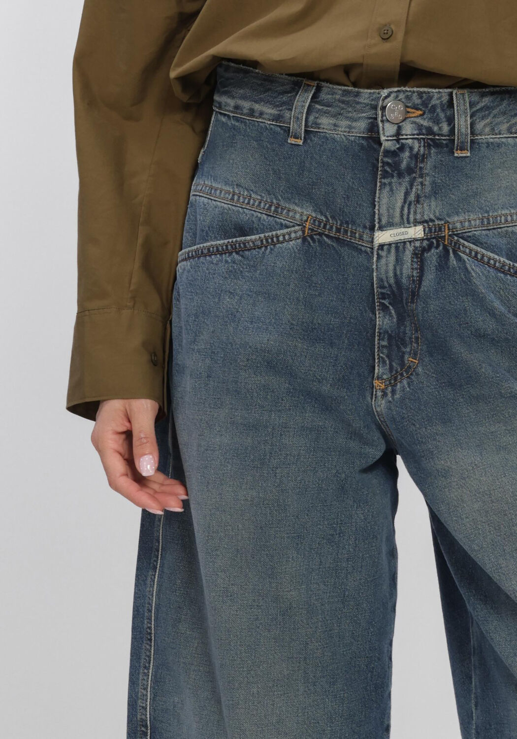 Blauwe CLOSED Korte broek BAGGY SHORTS - large