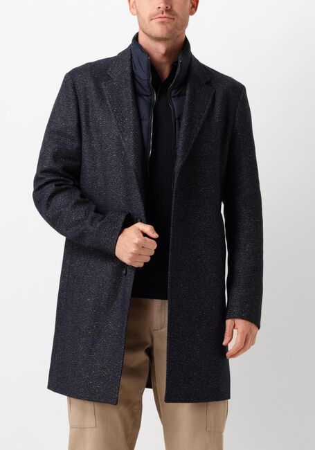Donkerblauwe BOSS BLACK Mantel H-HYDE-BIB-234 - large