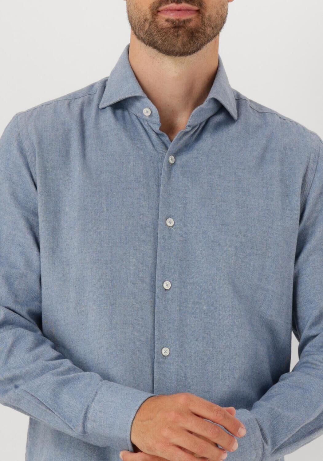 Lichtblauwe XACUS Casual overhemd 91148 721ML - large