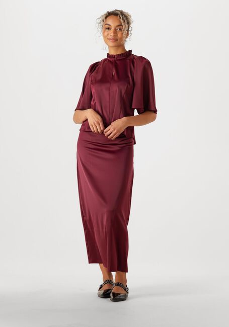 Bordeaux CO'COUTURE Midirok ADNACC SATEEN SKIRT - large