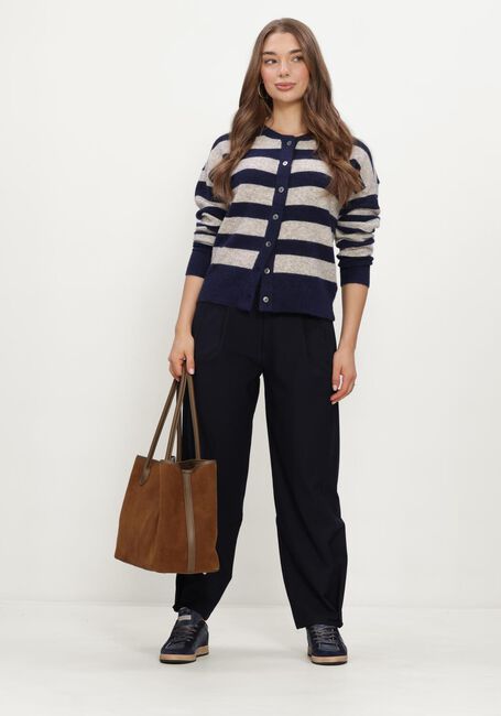 Blauwe RUBY TUESDAY Truien/vesten VIVETT STRIPE STRIPED CARDIGAN - large