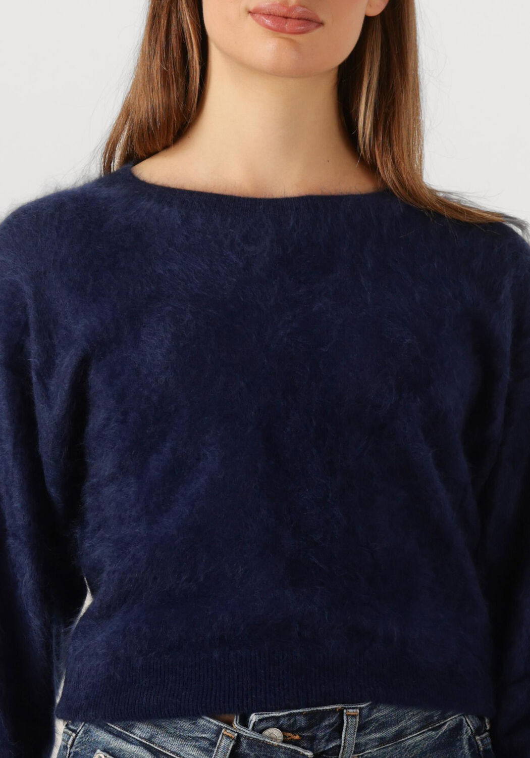 Donkerblauwe ABSOLUT CASHMERE Trui ZOE - large