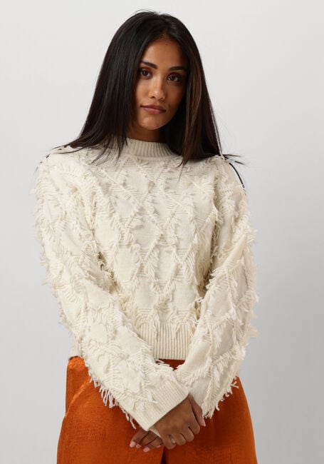 Gebroken wit SECOND FEMALE Trui CARLI KNIT O-NECK - large