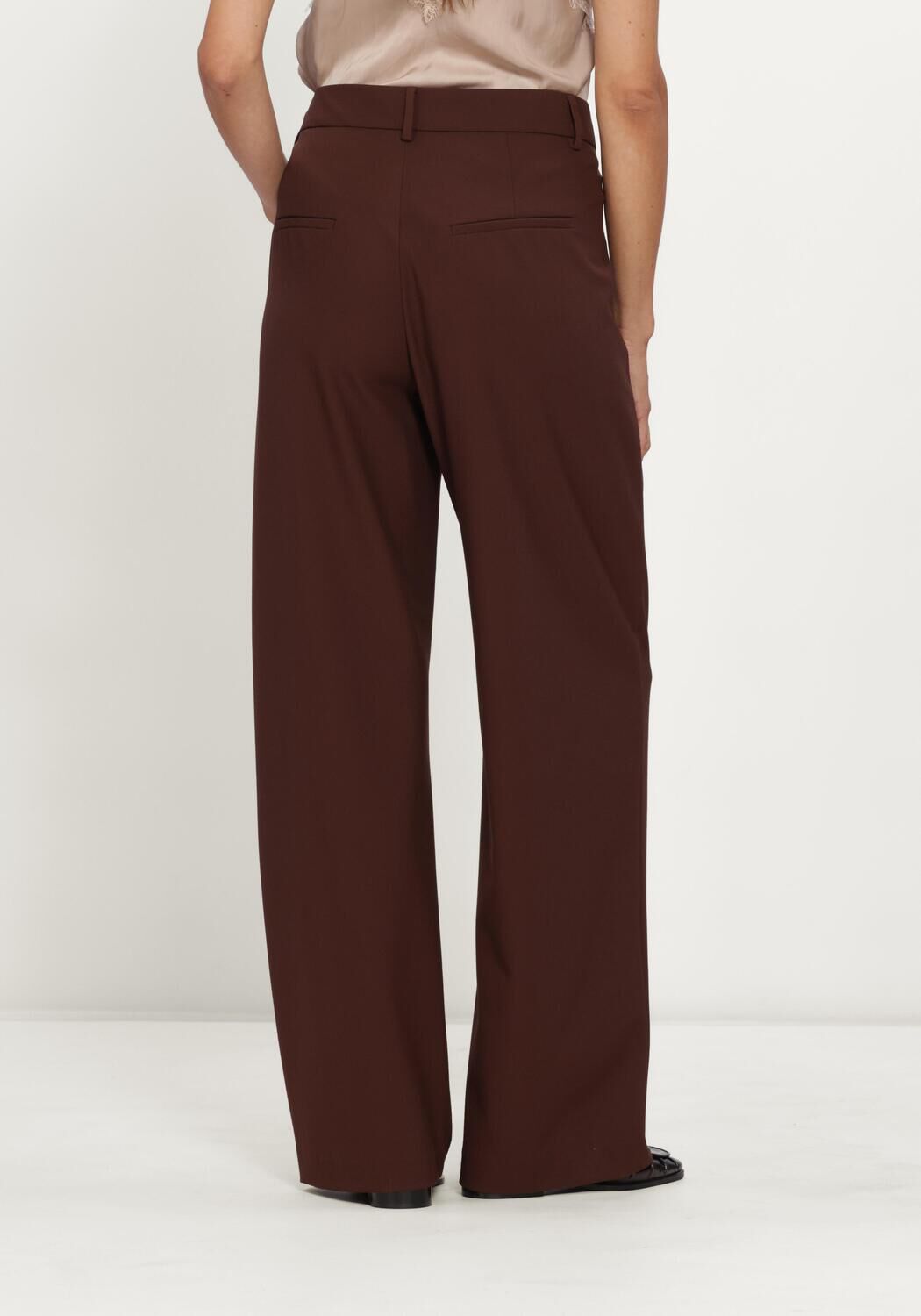 Bruine LUISA CERANO Wijde broek WIDELEG-PANTS - large