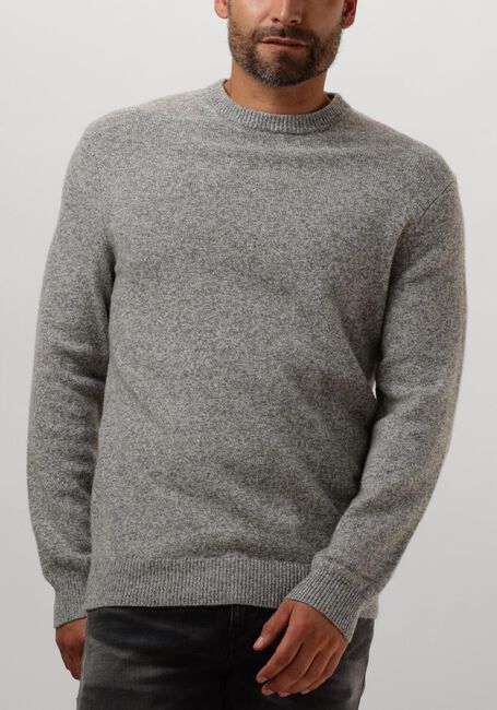 Grijze PROFUOMO Trui PULLOVER CREW NECK - large