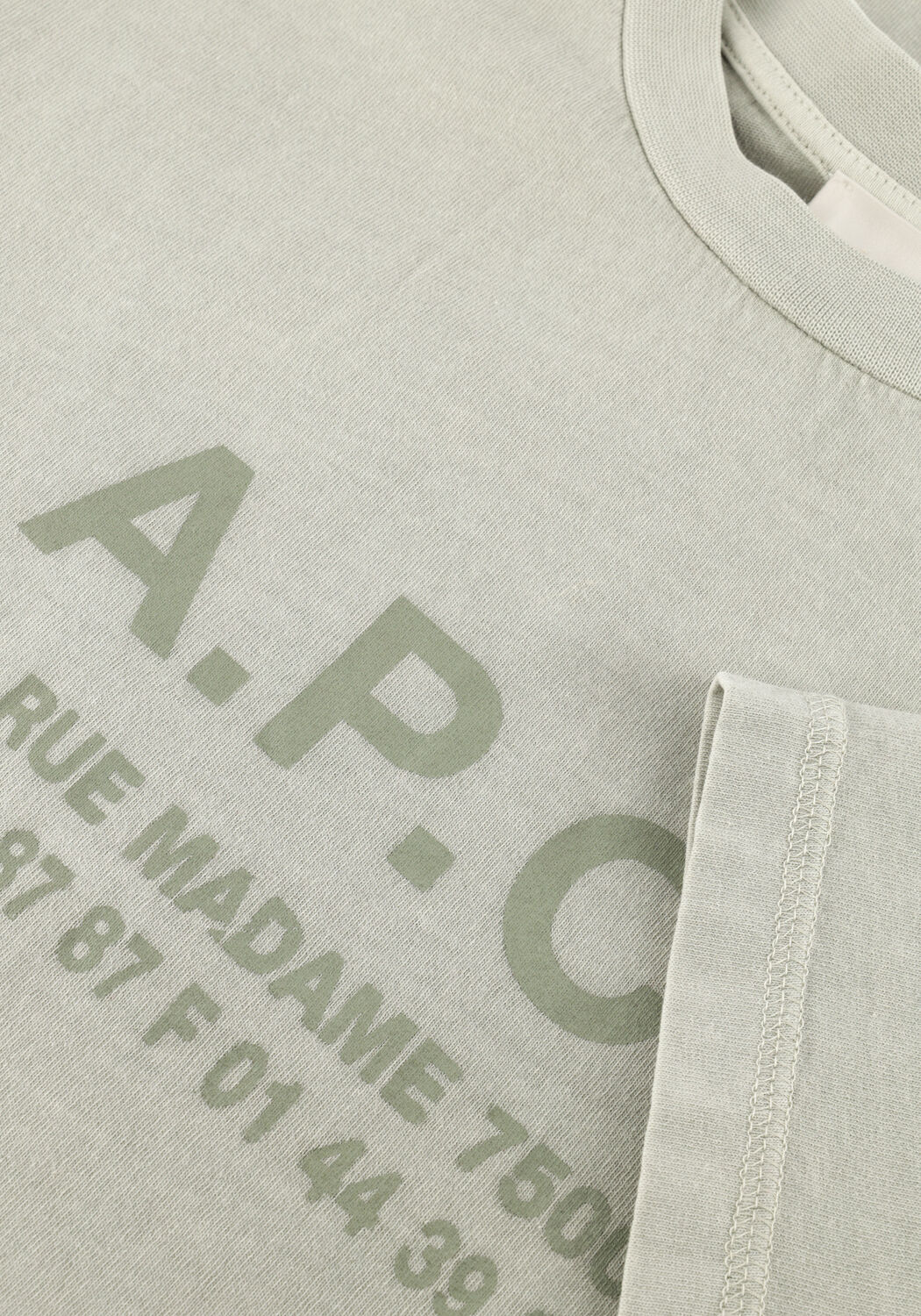 Khaki APC T-shirt T-SHIRT ADRESSE - large