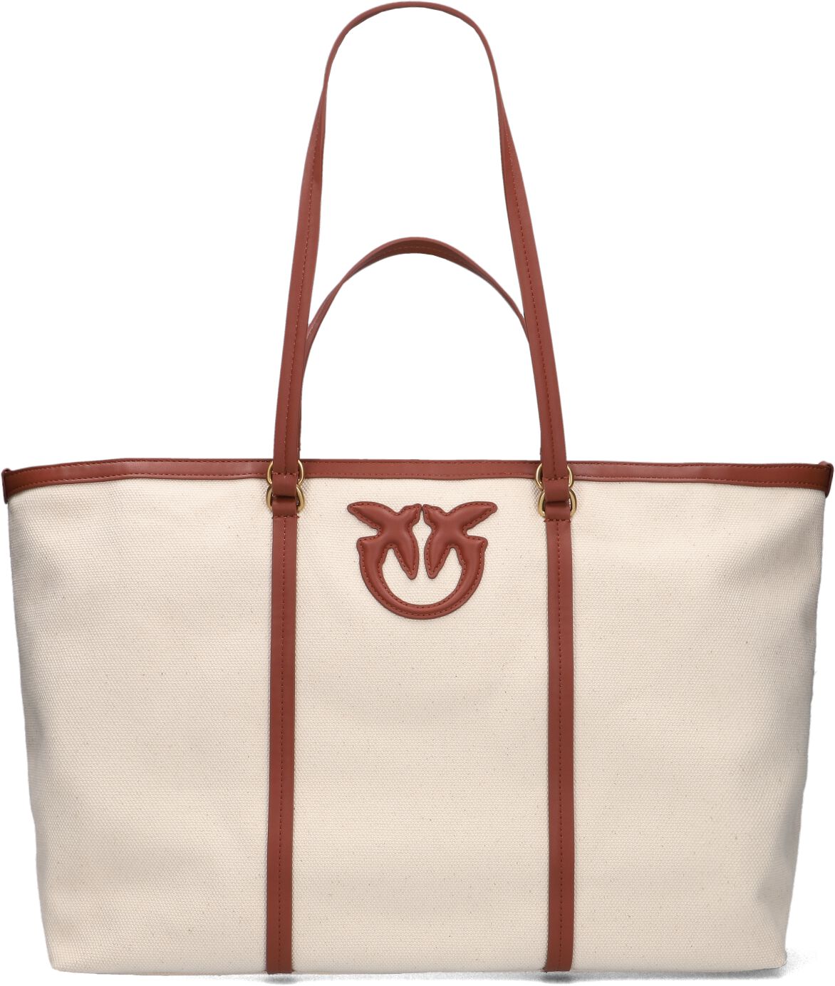 Pinko Shopper
Dames Miranda Shopper Extra, Materiaal: Textiel, Kleur: Beige afbeelding 1