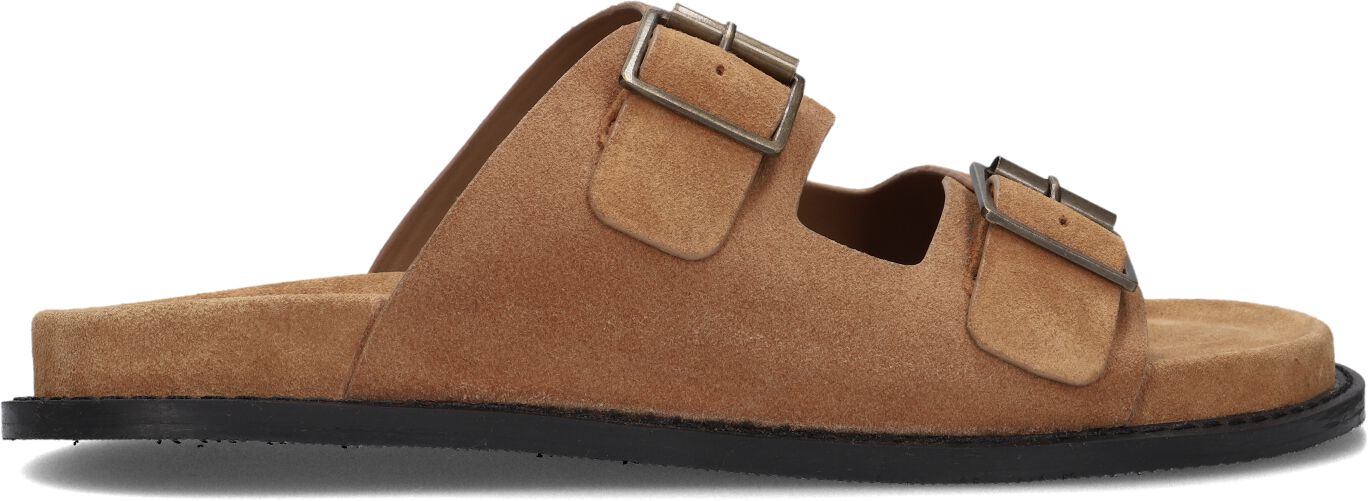 Stefano Lauran Slippers
Heren 2 Gesp Bio Slipper 1, Maat: 40, Materiaal: Suède, Kleur: Cognac