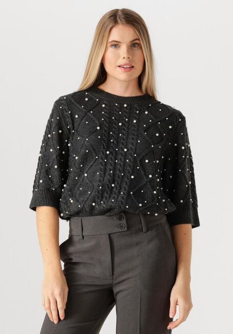 Donkergrijze GESTUZ Trui GZTAIBA DECO PULLOVER - large