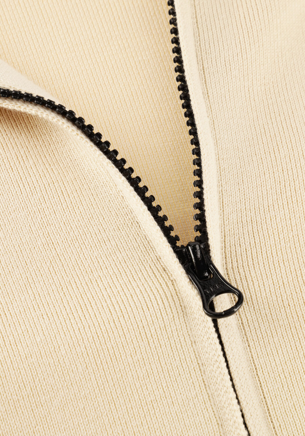 Creme CP COMPANY Vest COTTON SEA ISLAND ZIPPED LENS CARDIGAN - large