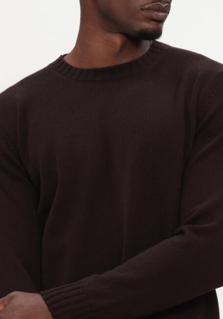 Bruine FILIPPO DE LAURENTIIS Trui G.COLLO ML LANA CASHMERE - large