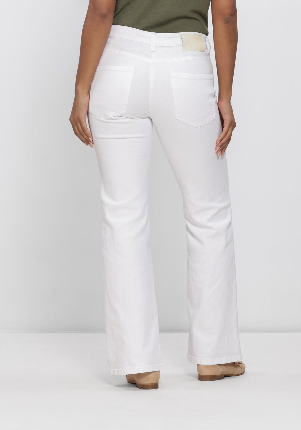 Witte CAMBIO Flared jeans FABIENNE POCKET - large