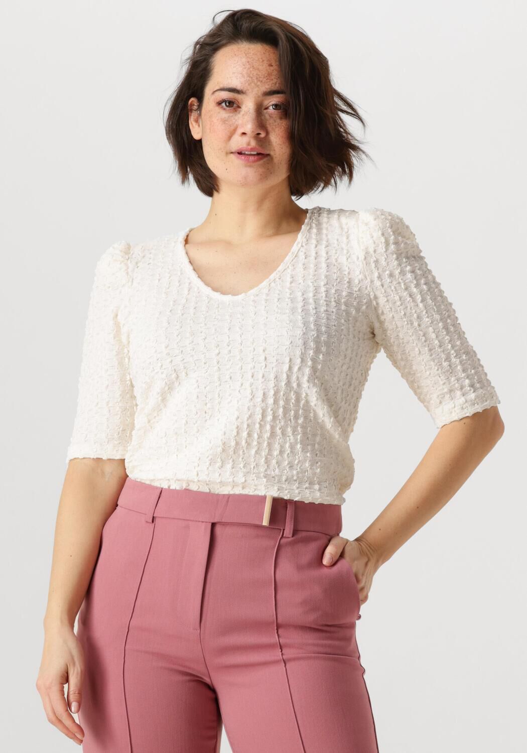 AAIKO Top Dames Nynke Pa 601, Maat: L, Kleur: Wit