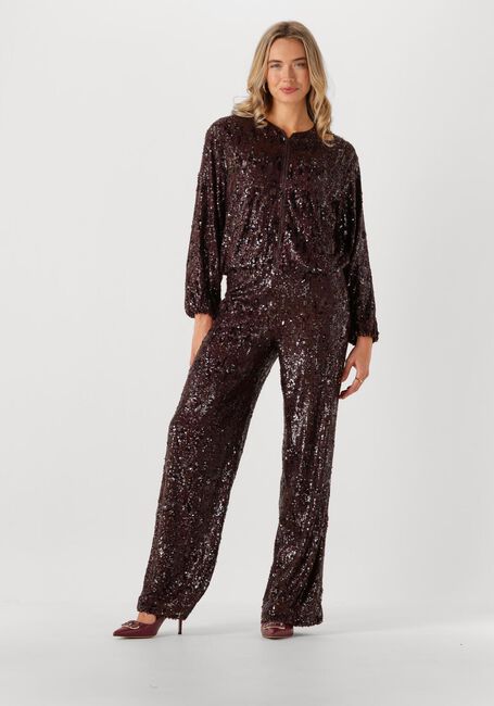 Bruine CO'COUTURE Pantalon SOPHIECC SEQUIN LL PANT - large