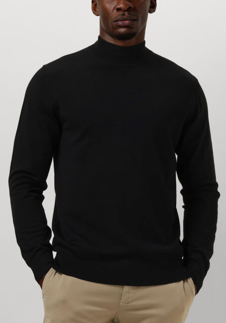 Zwarte PROFUOMO Trui PULLOVER MOCK - large
