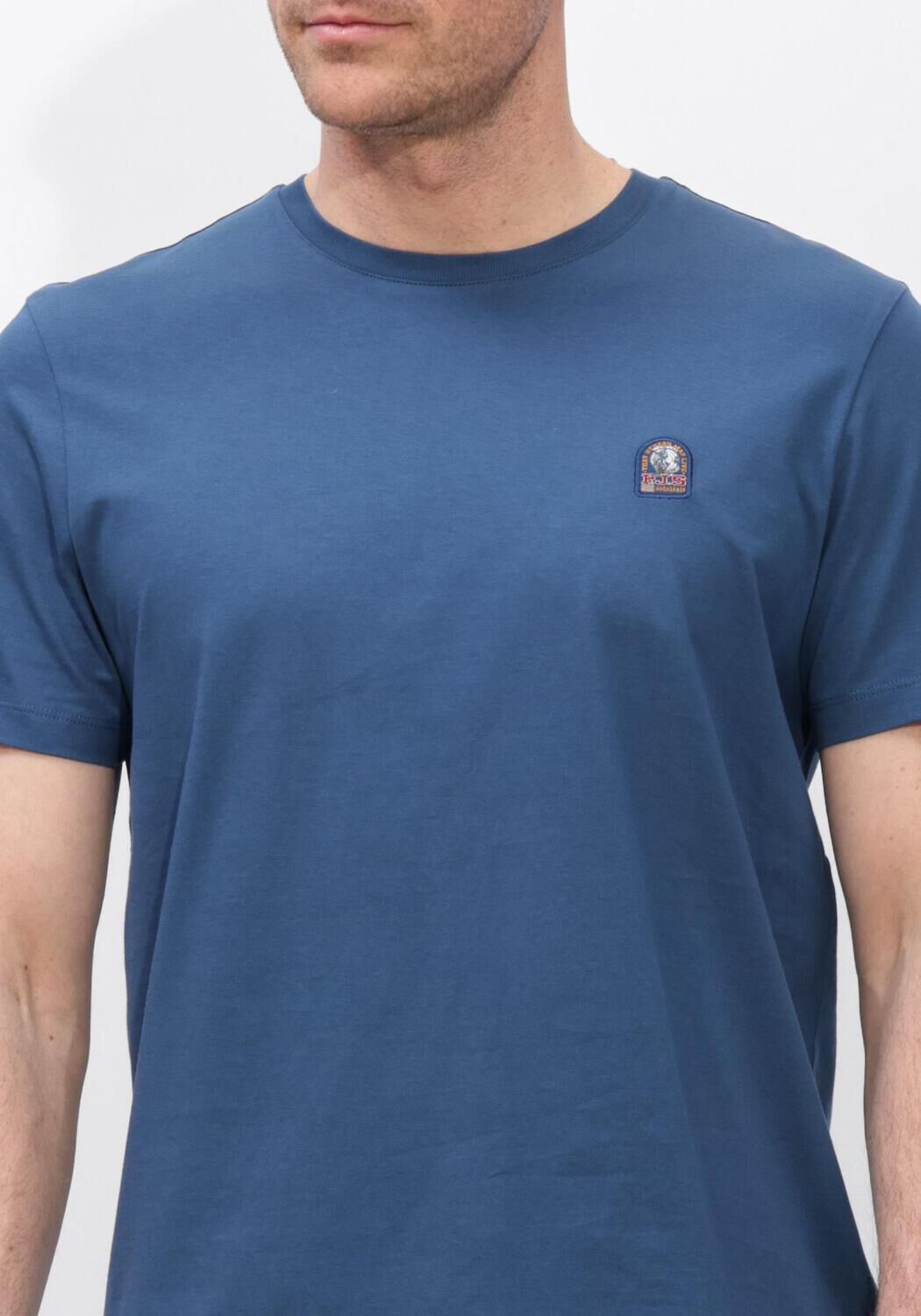 Blauwe PARAJUMPERS T-shirt PATCH TEE - large