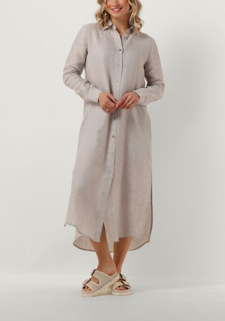 Grijze RESORT FINEST Maxi jurk SHIRT DRESS - large