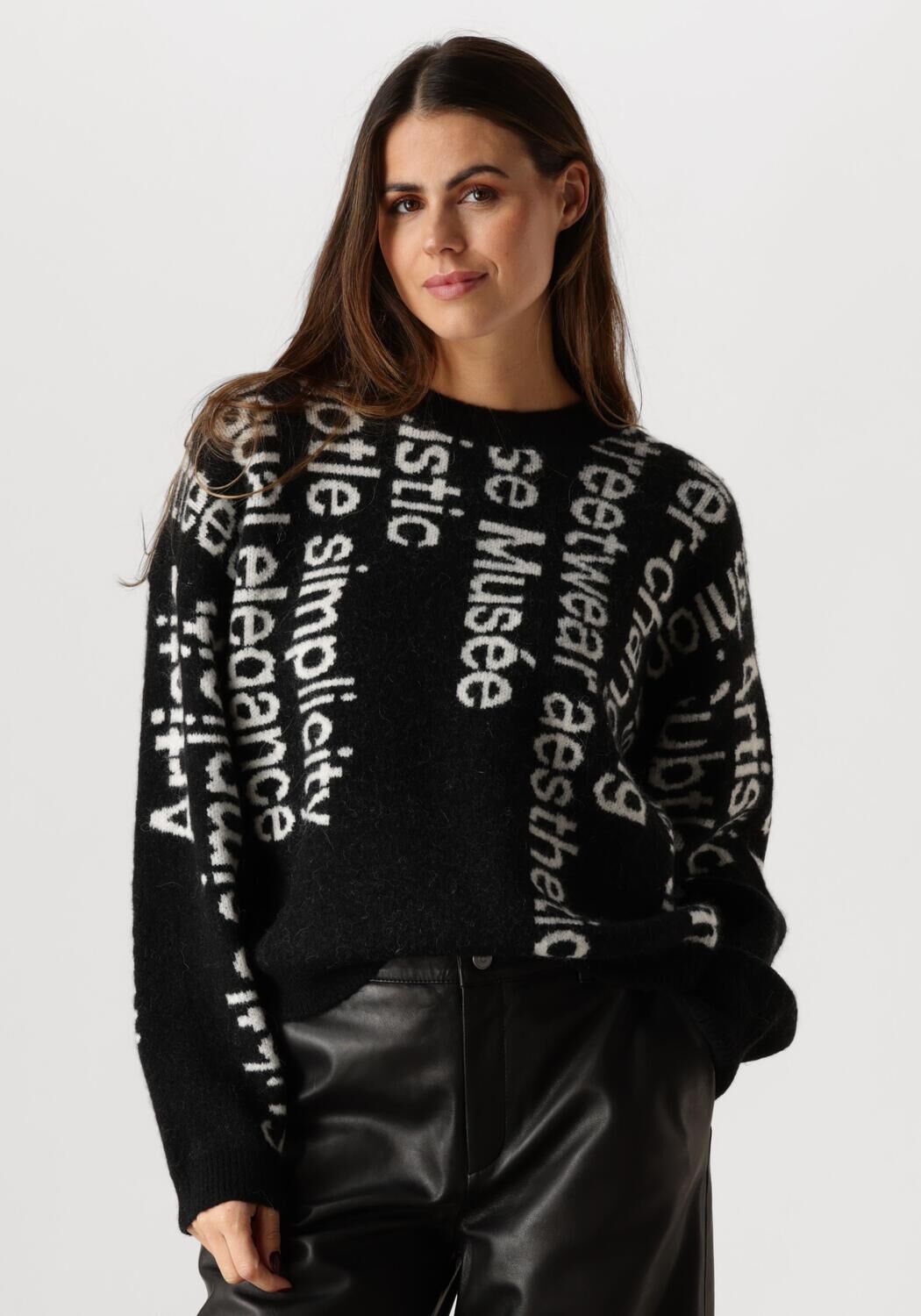 Copenhagen Muse Trui Dames Cmibra-pullover, Maat: M/L, Kleur: Zwart