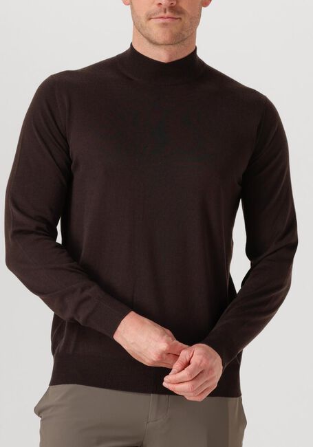 Bruine FILIPPO DE LAURENTIIS Trui LUPETTO ML R.MERINO - large