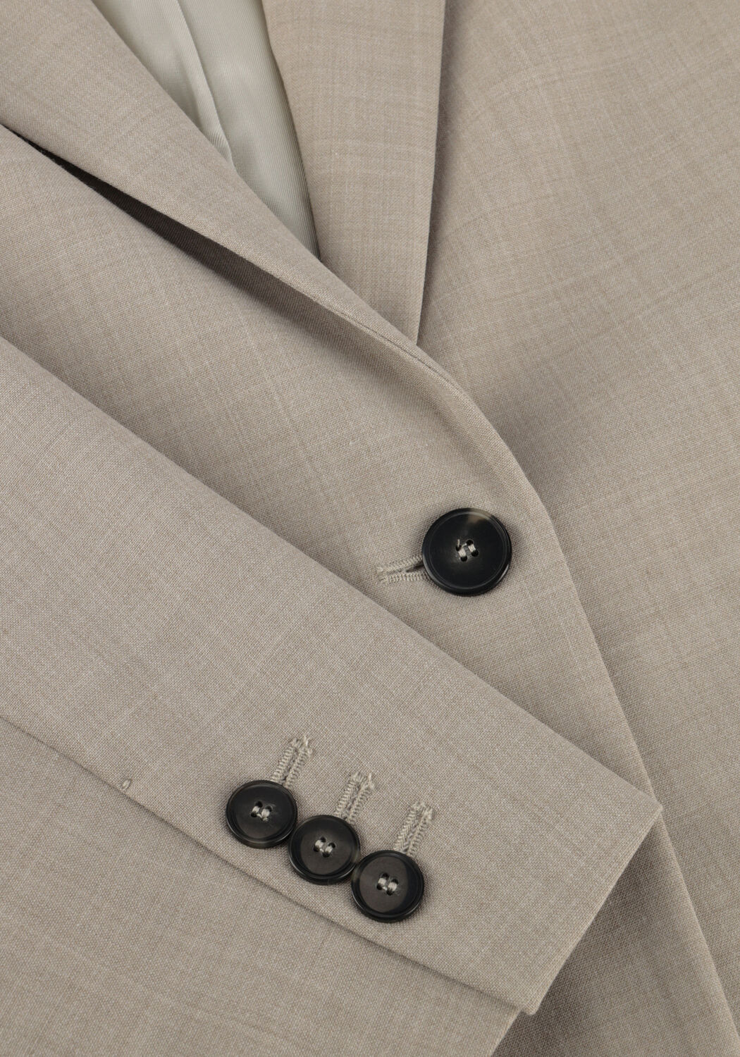 Beige FORTE FORTE Blazer WOOL BLEND CANVAS BELTED MASCULINE JACKET - large