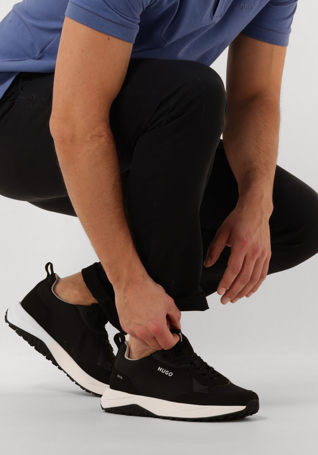Zwarte HUGO Lage sneakers KANE RUNN - large