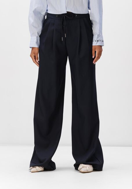 Donkerblauwe HAUTE L'AMITI&Eacute; Joggingbroek MICHELLE TAILOR TIE TALL PANT - large