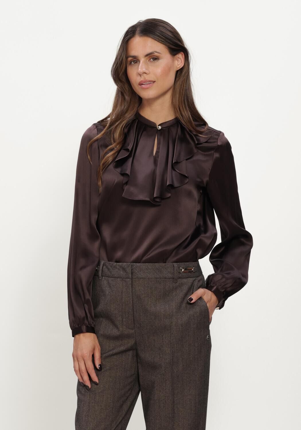 Bruine MARC CAIN COLLECTION Blouses BLOUSE - large