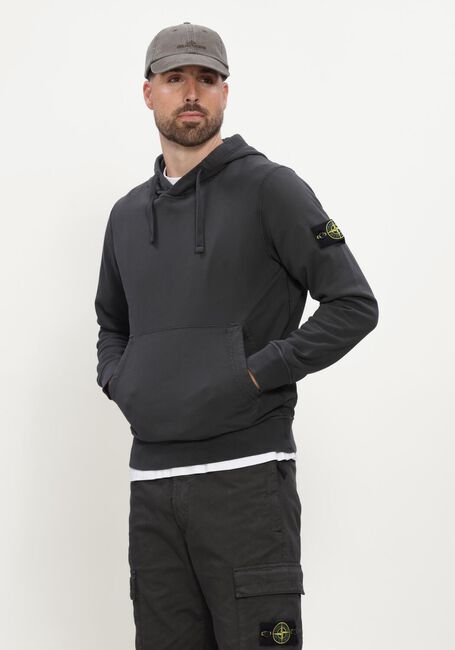Donkergrijze STONE ISLAND Sweater S0051 HOODIE SWEATER - large