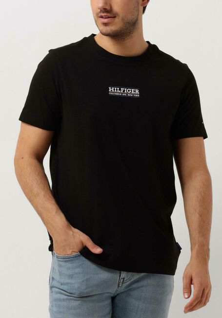 Zwarte TOMMY HILFIGER T-shirt SMALL HILFIGER TEE - large