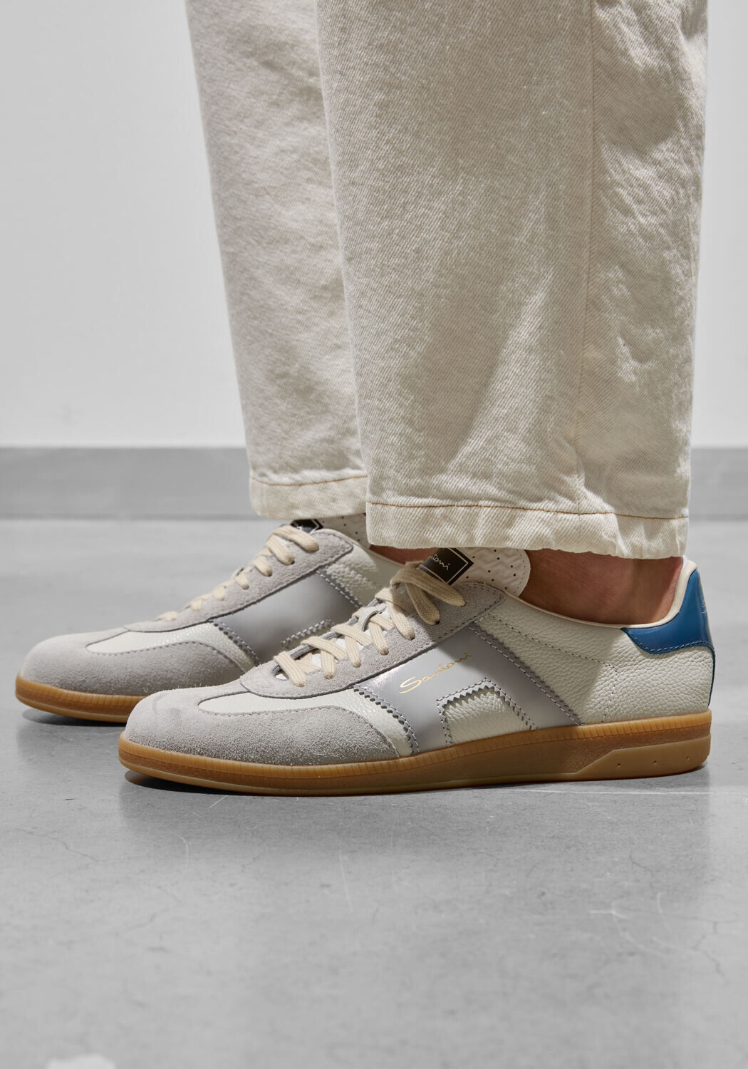 Witte SANTONI Lage sneakers DBS OLYMPIC - large