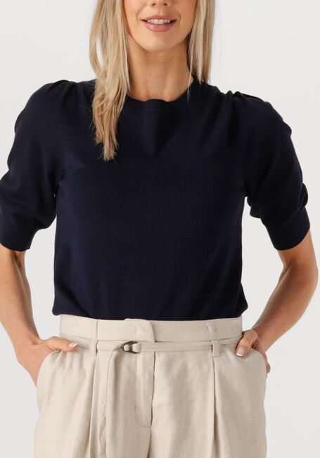 Zwarte SUMMUM Trui SHORT SLEEVE SWEATER - large