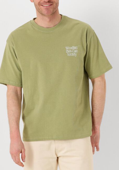 Groene WOODBIRD T-shirt WBBAINE ZHEN TEE - large
